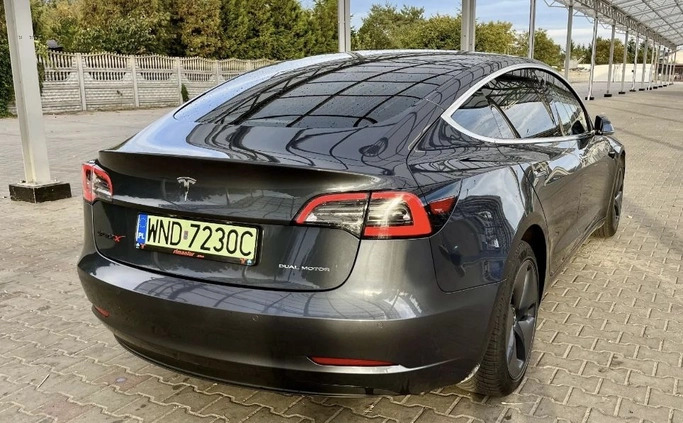 Tesla Model 3 cena 123000 przebieg: 97600, rok produkcji 2020 z Mordy małe 46
